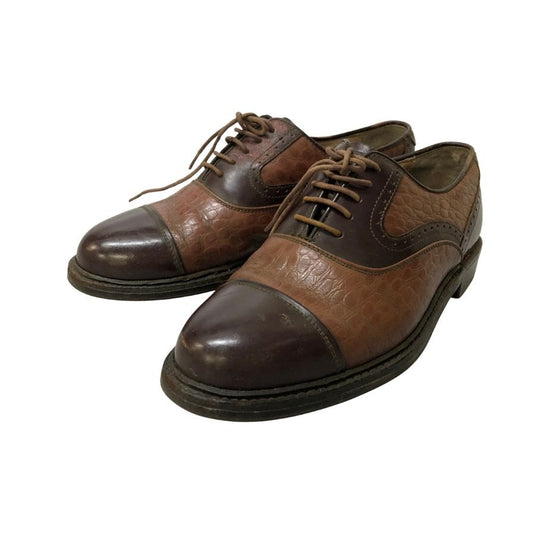 リーガル レザーシューズ インペリアル グレード コンビ 内羽根 メンズ サイズ24.5cm ブラウン KUMANG SHOE MFG REGAL 約24.5cm【PTM1】