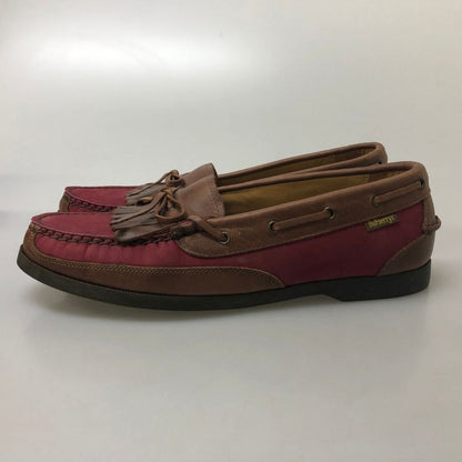 バーバリーズ シューズ デッキシューズ スリッポン レザー×ヌバック インソールノバ柄 メンズ サイズ27cmEEE ブラウン Burberrys 約27.0cm【AFD1】