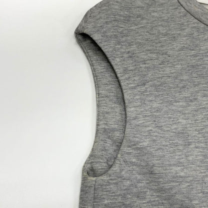 美品◆エムエスジーエム ノースリーブ ワンピース パイナップル刺繍 レディース サイズ38 グレー MSGM 【AFB19】