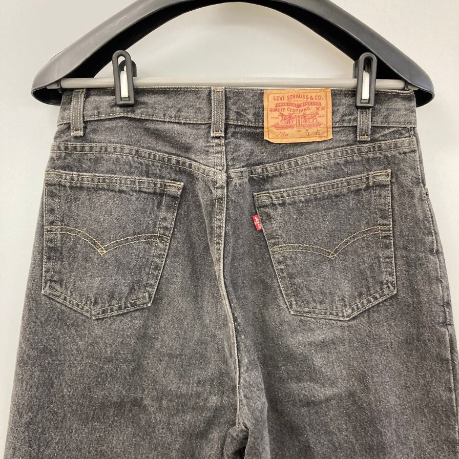 リーバイス デニム 701 90S ボタン裏511 USA製 ブラック メンズ W31 L30 LEVI’S 【AFF20】