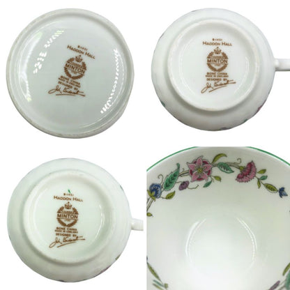 ミントン ハドンホール 洋食器 カップ ソーサ― 2客 セット アンティーク ティーカップ MINTON HADDON HALL【AFI20】【中古】
