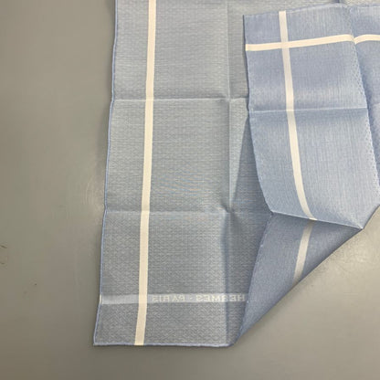 エルメス ハンカチ コットン100% ブルー系 レディース HERMES【AFI4】【中古】