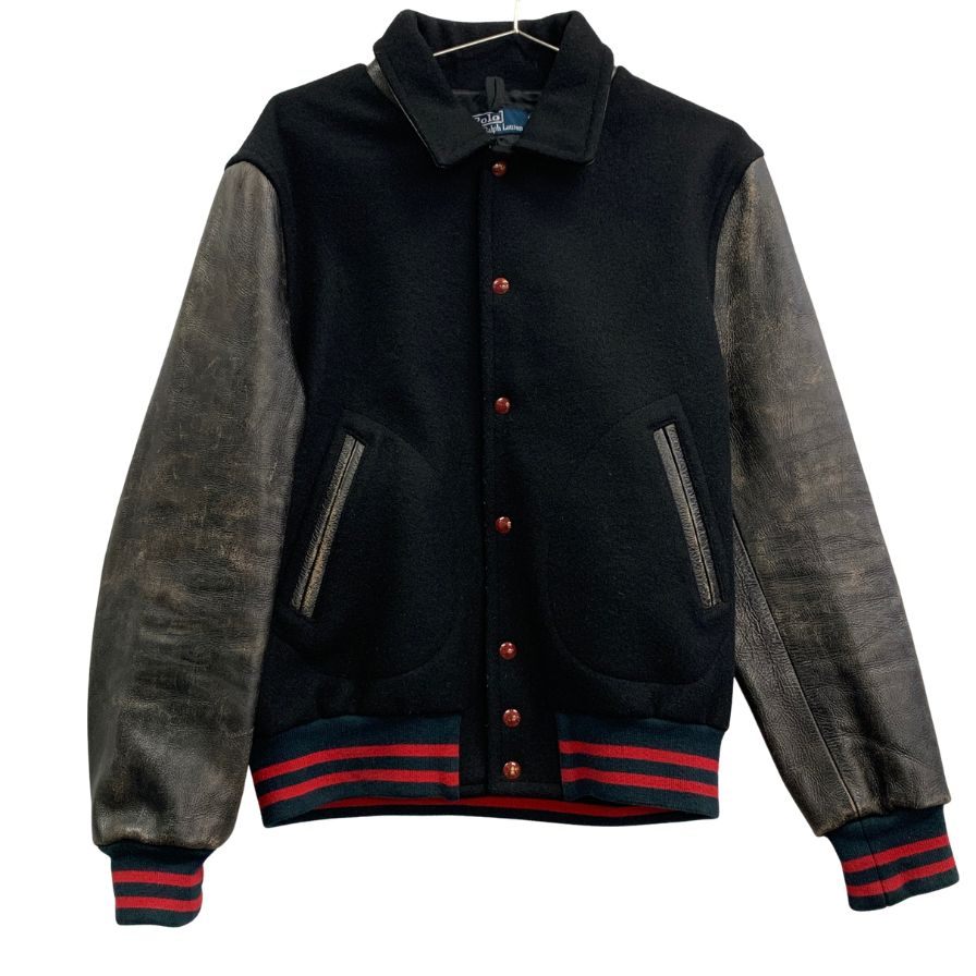 中古◆ラルフローレン スタジャン ブラック サイズL メンズ  RALPH LAUREN 【AFA24】