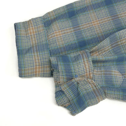 中古◆ペンドルトン 70S チェックシャツ ブルー系 SIR PENDLETON メンズ サイズM PENDLETON 【AFB17】