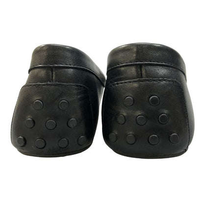 ローレン ラルフローレン ドライビングシューズ バーンズバリー レザー ゴールド金具 ブラック レディース UK6.5 Lauren Ralph Lauren BARNSBURY 約25.5cm【AFC44】