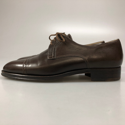 タニノクリスチー 121896 パンチドキャップトゥ カーフ ブラウン UK6.5 TANINO CRISCI 約25.0cm【AFC】