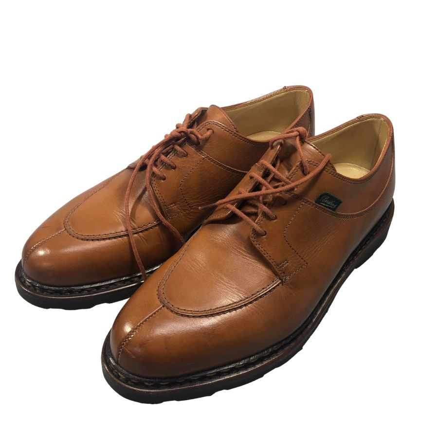 パラブーツ レザーシューズ Uチップ アヴィニョン マロン ブラウン メンズ サイズUK6.5 PARABOOT AVIGNON 約25.0cm【AFD13】