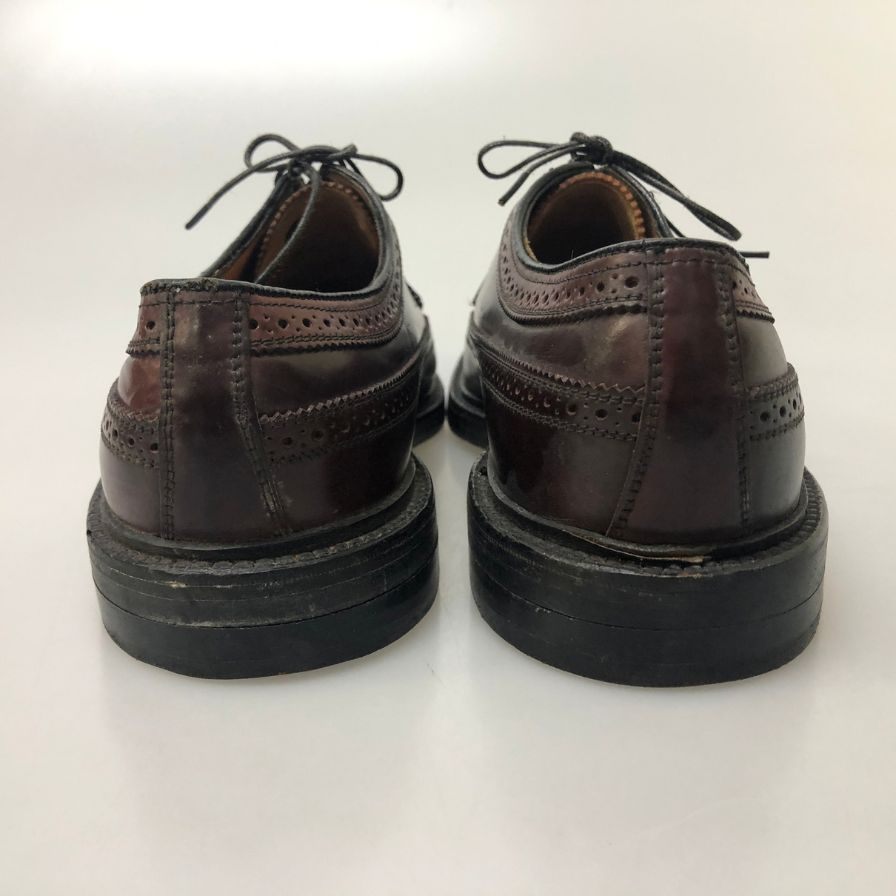 フローシャイム レザーシューズ LWB ケンム―ル インペリアル コードバン バーガンディ メンズ サイズ9.5EEE FLORSHEIM ビジネスシューズ 約27.5cm【LA】【中古】