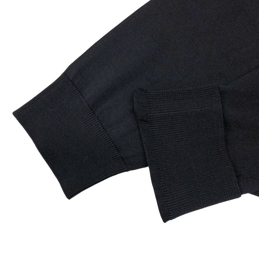 極美品◆ディースクエアード 長袖ロング丈トップス ワンピース ゴールドジップ レディース サイズM ブラック Dsquared2 【AFB31】