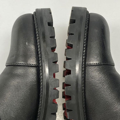 クリスチャンルブタン サイドジップブーツ ブラック レザー レディース サイズ35.5 Christian Louboutin 約22.0cm【AFC41】