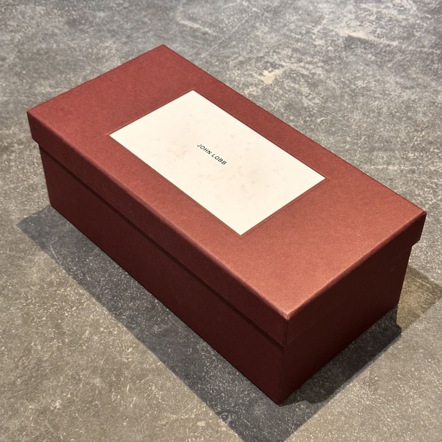 ジョンロブ レザーシューズ フィリップ2 パンチドキャップトゥ カーフ 7000ラスト ブラウン メンズ サイズUK6E JOHN LOBB Philip II ビジネスシューズ 約24.5cm【LA】【中古】