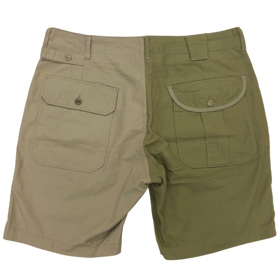 エンジニアードガーメンツ ビームス コラボ ショートパンツ クレイジーパターン MADE IN USA メンズ サイズ34 カーキ ENGINEERED GARMENTS BEAMS 【AFB8】