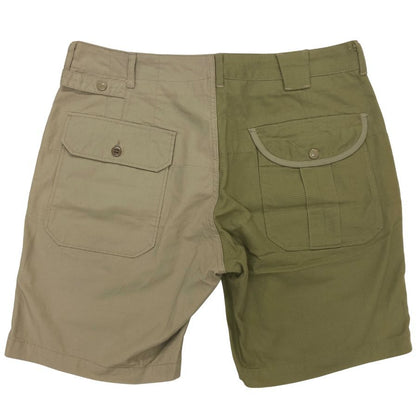 エンジニアードガーメンツ ビームス コラボ ショートパンツ クレイジーパターン MADE IN USA メンズ サイズ34 カーキ ENGINEERED GARMENTS BEAMS 【AFB8】