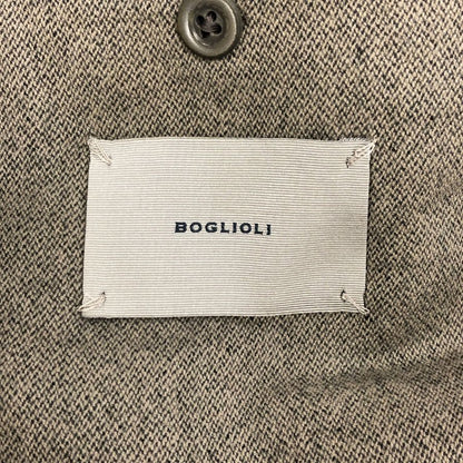 中古◆ボリオリ 2B ジャケット ウール100% エルボーパッチ メンズ サイズM ブラウン BOGLIOLI 【AFB25】