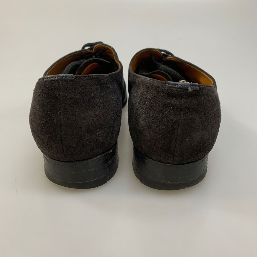チャーチ レザーシューズ ルゲート 3都市 84ラスト スエード サイズUK75E ネイビー Church's スエードシューズ 約26.5cm【LA】【中古】
