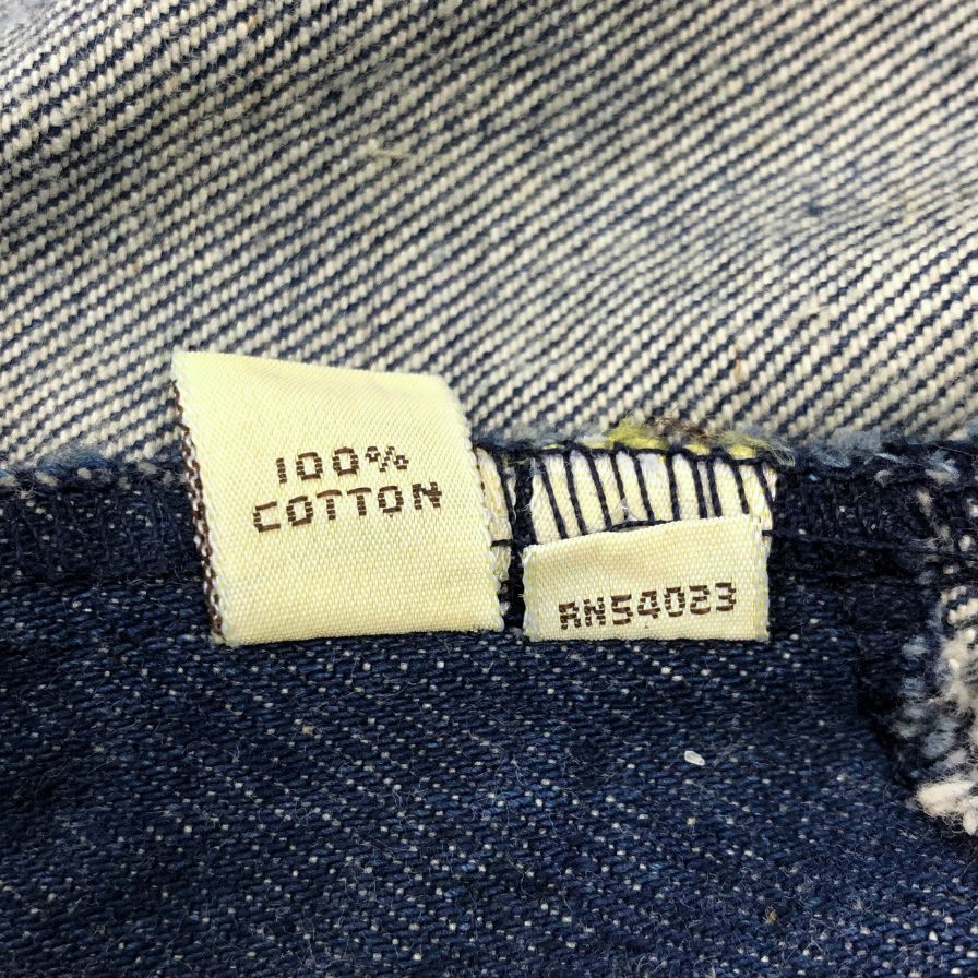 美品◆ラルフローレン 80S ウエスタンタグ デニムベスト ブルー メンズ サイズM RALPH LAUREN 【AFB31】