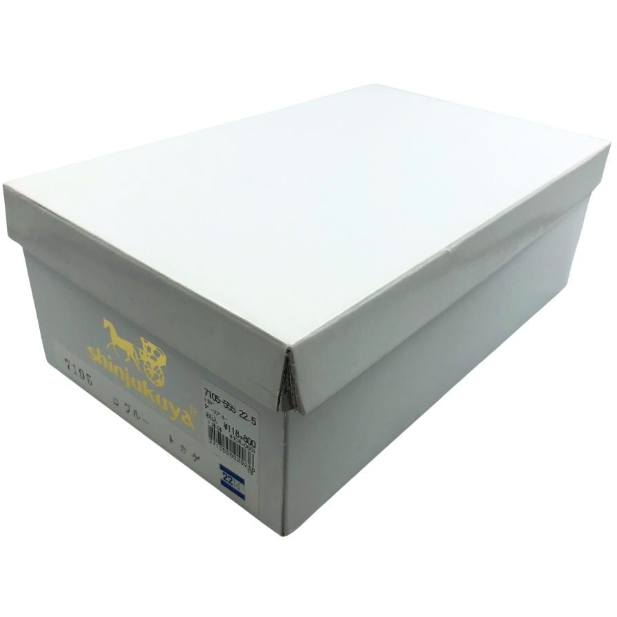 新宿屋 レザーパンプス サンダル リザード 7105-555 ブルー 22.5cm レディース shinjukuya 約22.5cm【7-5】