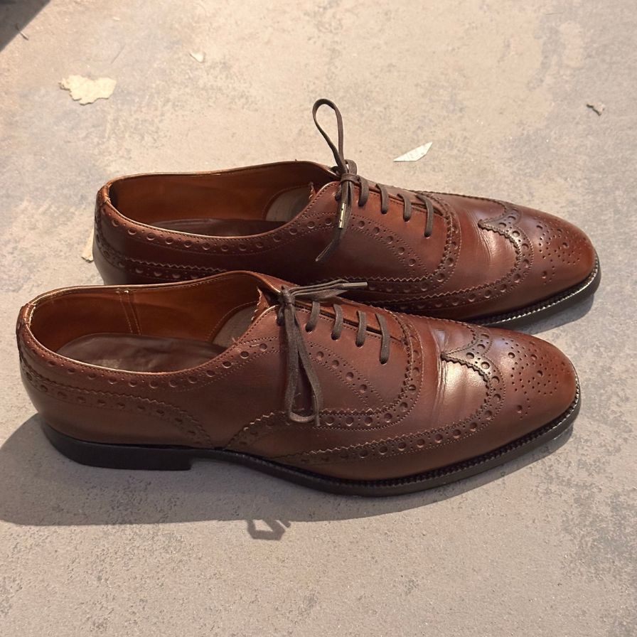 チャーチ レザーシューズ チェットウインド 3都市 73ラスト ブラウン サイズUK75F Church's ビジネスシューズ 約26.5cm【LA】【中古】