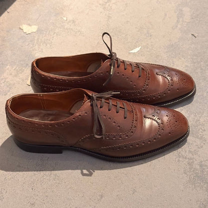 チャーチ レザーシューズ チェットウインド 3都市 73ラスト ブラウン サイズUK75F Church's ビジネスシューズ 約26.5cm【LA】【中古】