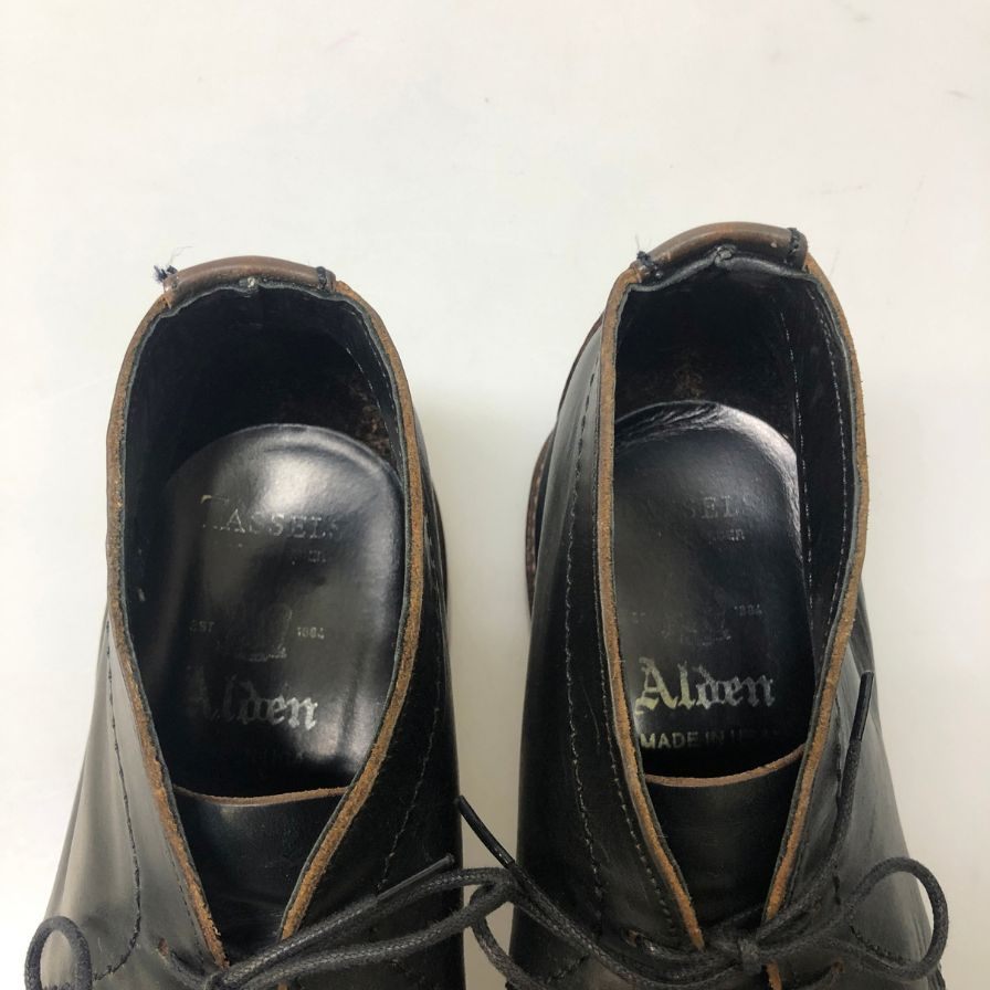 オールデン チャッカブーツ Tassels別注 14902 Tassels別注 クロムエクセルレザー ネイビー メンズ サイズ6D ALDEN ブーツ 約24.0cm【LA】【中古】