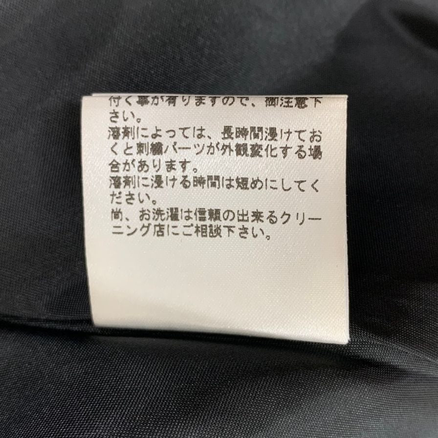 極美品◆ダイアグラム グレースコンチネンタル ノースリーブワンピース 花柄 ブラック系 レディース サイズ34 Diagram GRACE CONTINENTAL 【AFB14】
