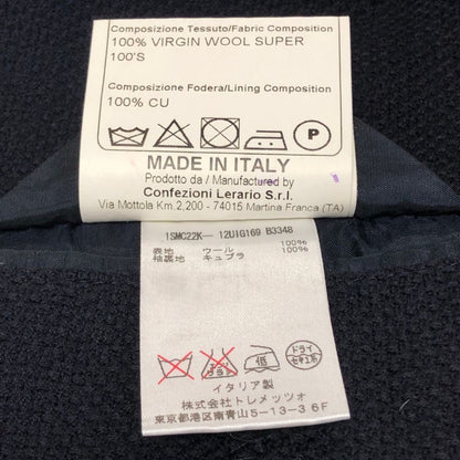 美品◆タリアトーレ テーラードジャケット シングル ウール 1SMC22K サイズ44R ネイビー TAGLIATORE 【AFA15】