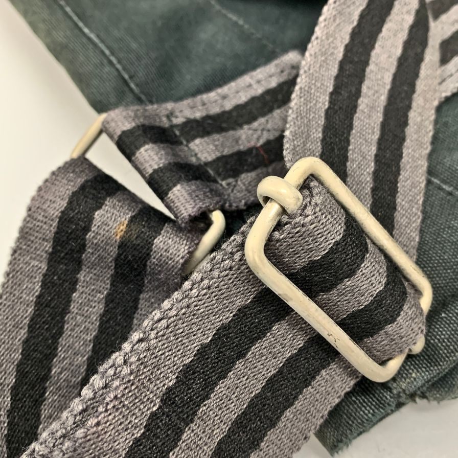 エルメス ショルダーバッグ バサスMM キャンバス グレー  HERMES【AFE3】