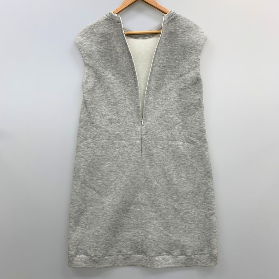 美品◆エムエスジーエム ノースリーブ ワンピース パイナップル刺繍 レディース サイズ38 グレー MSGM 【AFB19】
