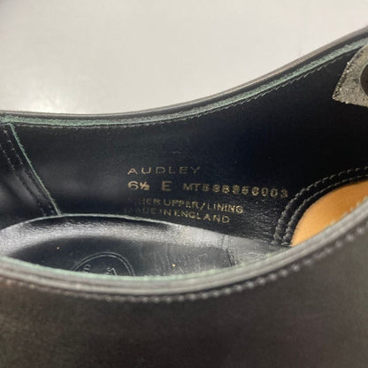 クロケット&ジョーンズ レザーシューズ ストレートチップ オードリー 377ラスト メンズ 6.5E ブラック系 29447 CROCKETT&JONES AUDLEY ビジネスシューズ 約25.5cm【LA】【中古】