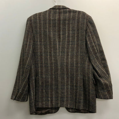 中古◆クリスチャンディオール ムッシュ テーラードジャケット チェック フランス製 メンズ サイズ48 Christian Dior MONSIEUR 【AFF22】