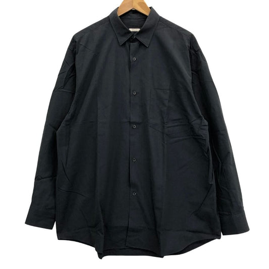 極美品◆コモリ 長袖シャツ ネイビー メンズ サイズ3 C03-02001 COMOLI 【AFB18】