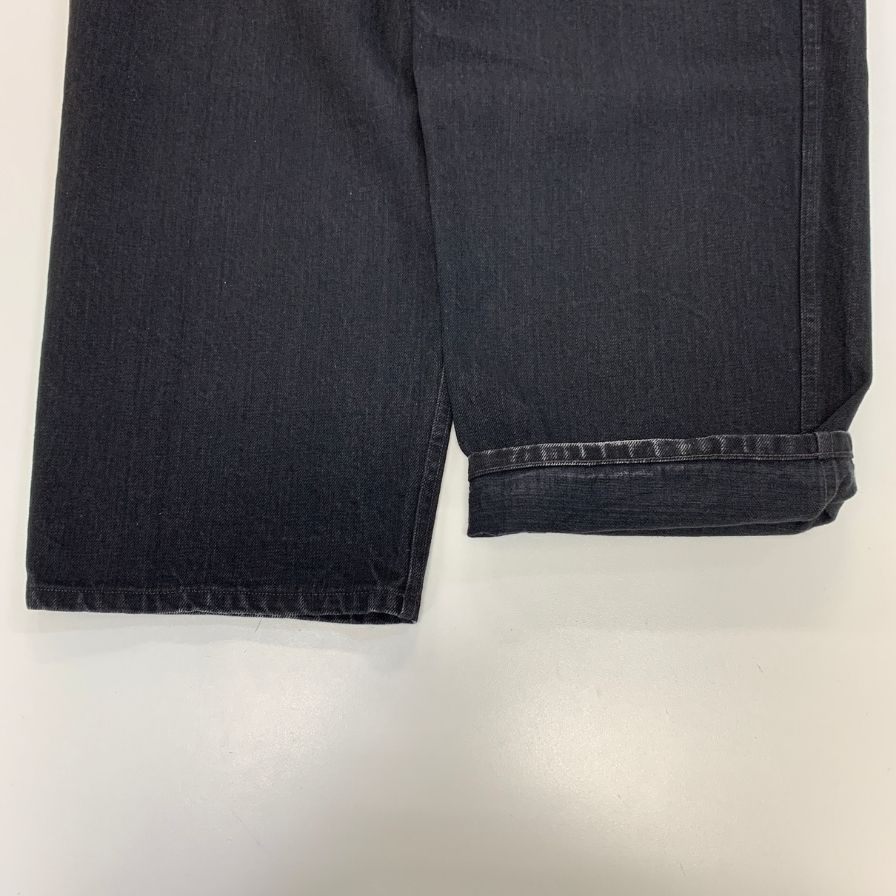 コモリ 25AW ブラックデニム ベルテッドパンツ コットン メンズ サイズ3 C03-03001 COMOLI 【AFB18】
