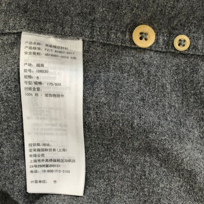 極美品◆アバクロンビー&フィッチ 長袖シャツ コットン グレー メンズ サイズS Abercrombie&Fitch 【AFB5】