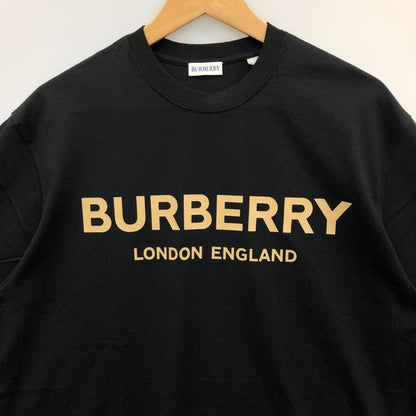 新品同様◆バーバリー 半袖Tシャツ ロゴ ELLISON PRT ブラック メンズ サイズL BURBERRY 【AFB46】