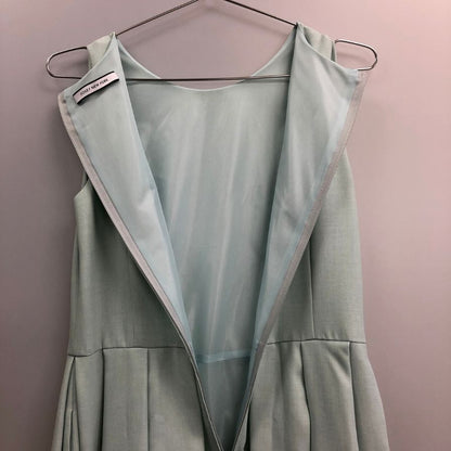 美品◆フォクシーニューヨーク ノースリーブワンピース 35722-NA0FG905L レディース ブルー サイズ40 FOXEY NEW YORK 【AFB36】