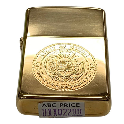 ジッポー ジッポ ライター STATE OF HAWAII 1959 ハワイ ゴールド ZIPPO【AFI13】【中古】