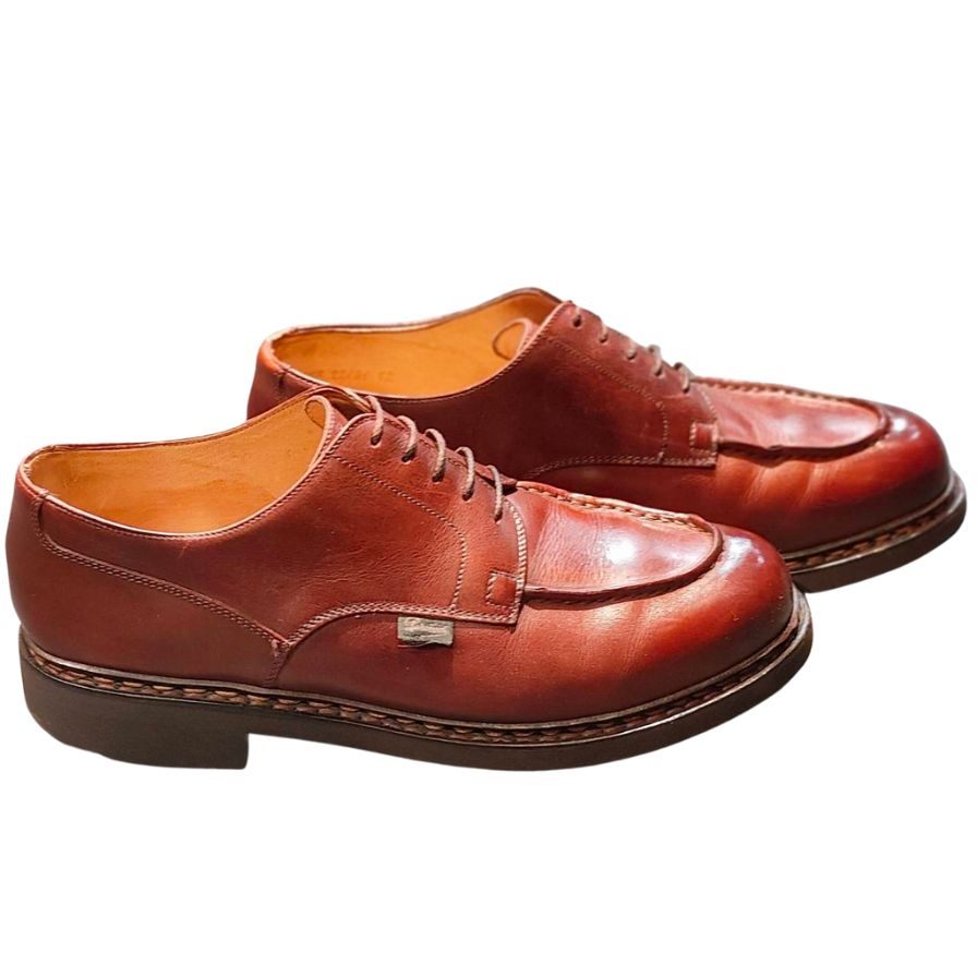 パラブーツ レザーシューズ シャンボード Uチップ 22431 ブラウン系 メンズ サイズ8.5 Paraboot CHAMBORD ビジネスシューズ 約26.0cm【LA】【中古】