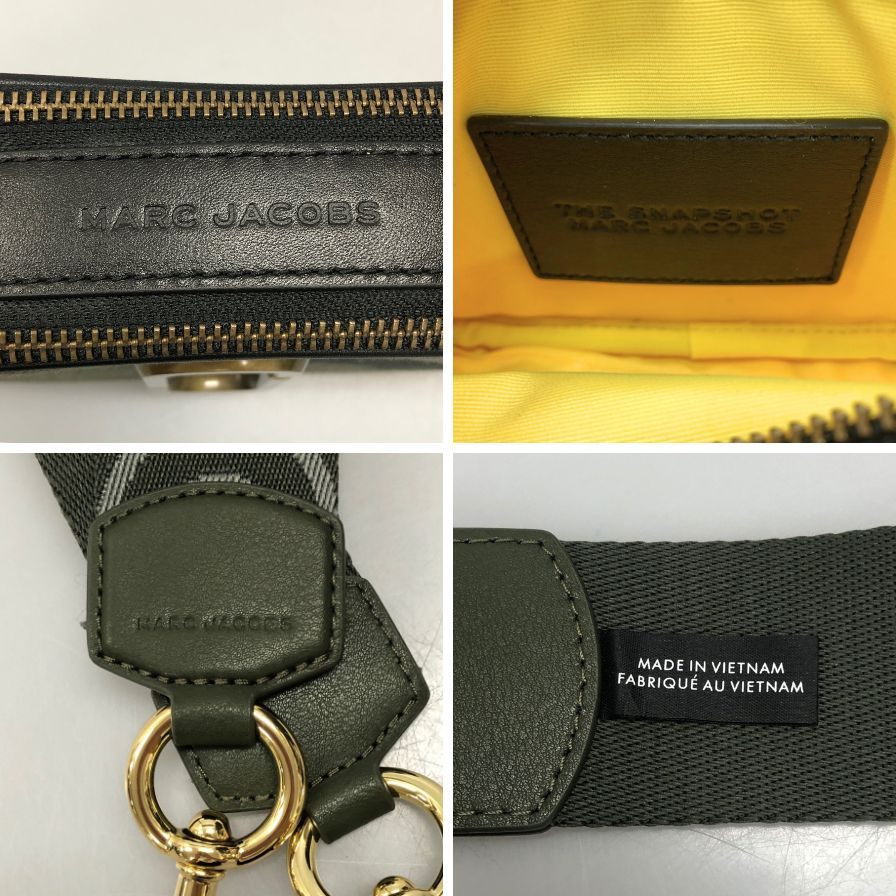 マークジェイコブス ショルダーバッグ スナップショット ザ カモ ジャカード レディース 総柄 ゴールド金具 MARC JACOBS【AFE5】