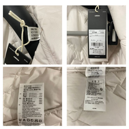 新品同様◆アディダス 中綿 ジャケット KD7996 A2N003 ホワイト  Lサイズ adidas 【AFF24】