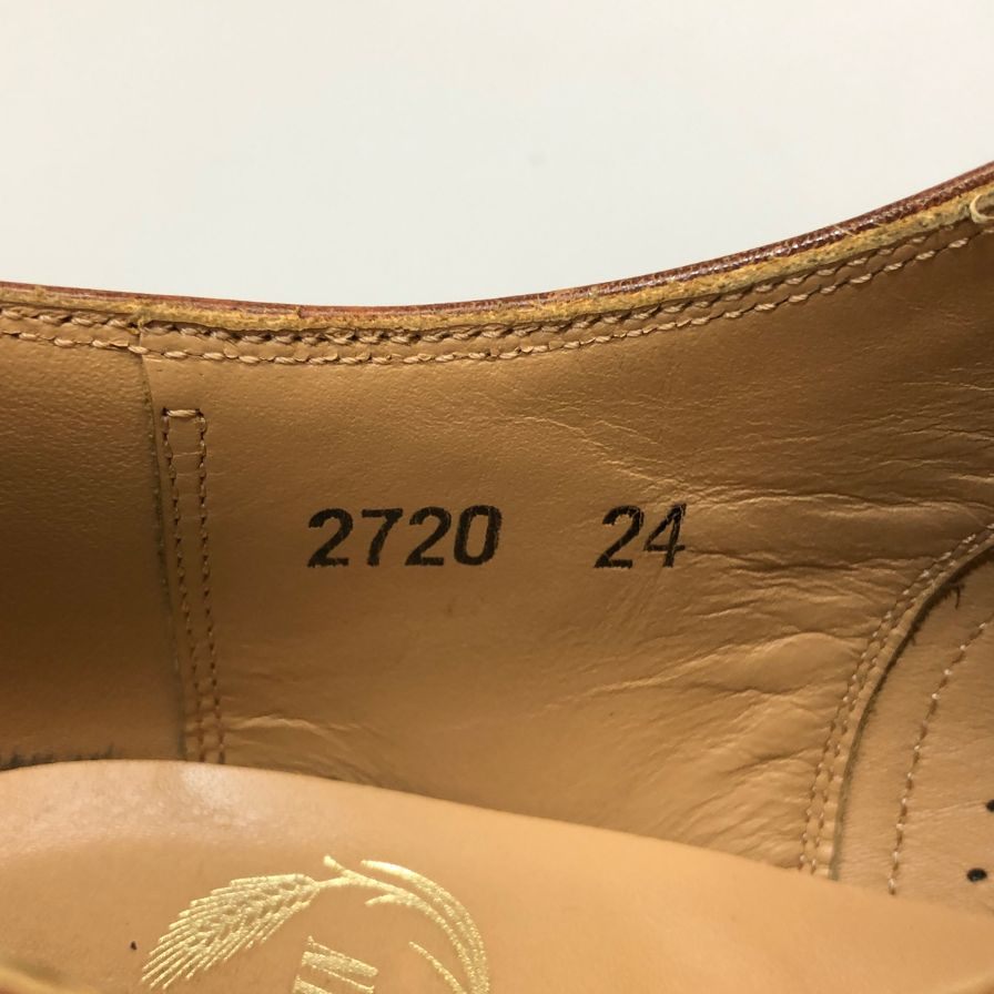 スコッチグレイン シャインオアレインIII 2720 BR 24.0 3E セミブローグ キャップトゥ ブラウン SCOTCH GRAIN SHINE OR RAIN 約24.0cm【AFD5】