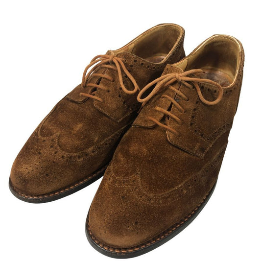 クロケット&ジョーンズ  レザーシューズ TYNE 5913 スエード ウイングチップ メンズ サイズ6 ブラウン CROCKETT&JONES 約25.0cm【YB4】