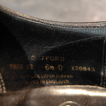 クロケット&ジョーンズ レザーシューズ クリフォード ウイングチップ ブラック サイズUK6.5D メンズ Crockett&Jones ビジネスシューズ 約25.0cm【LA】【中古】