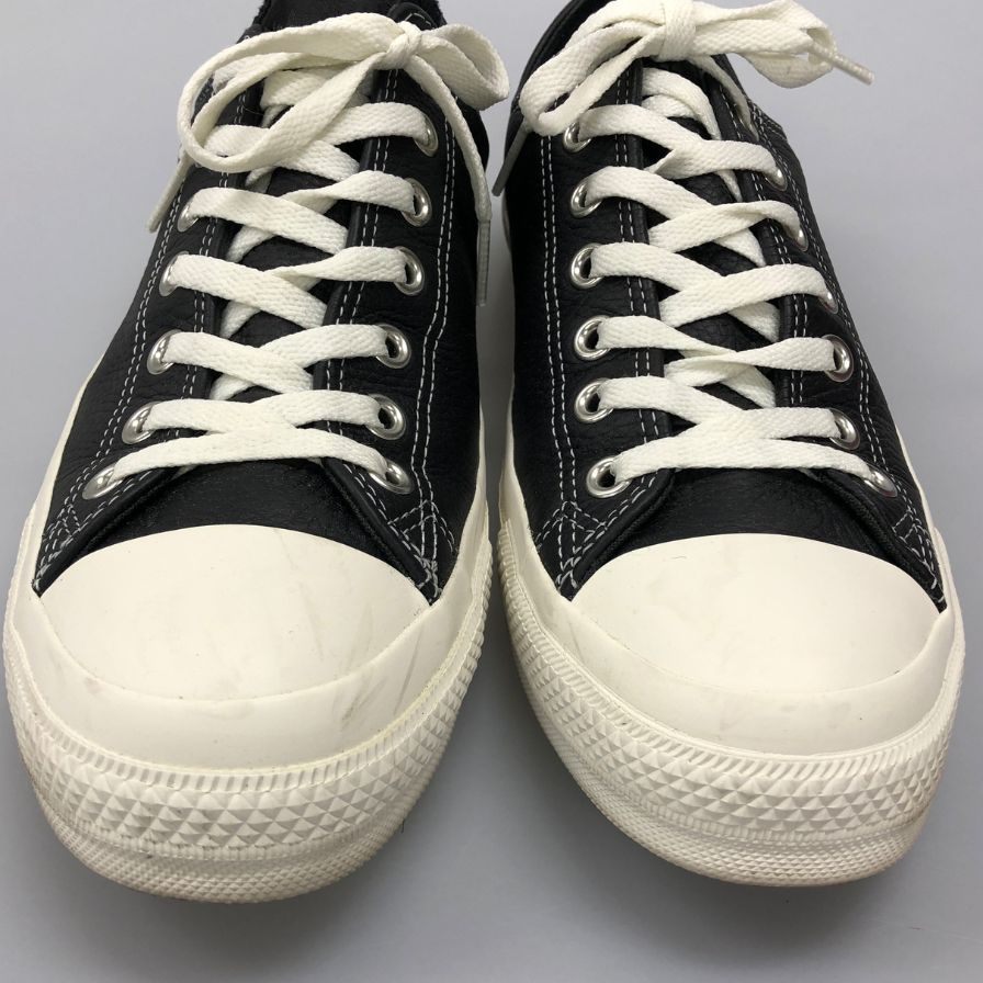 コンバース オールスター ローカットレザースニーカー ゴアテックス ブラック サイズ27㎝ メンズ CONVERSE REACT 約27.0cm【AFD15】