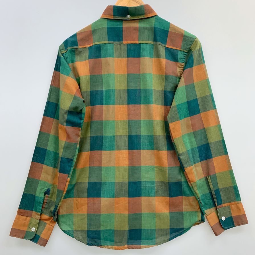 美品◆ブレント 60S 長袖シャツ ヴィンテージ チェック メンズ サイズM BRENT 【AFB27】