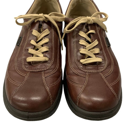エコー レザースニーカー 5444 ブラウン サイズ27EEE ecco 約27.0cm【AFC43】