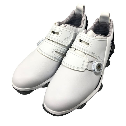 フットジョイ ゴルフシューズ レザー ローカット ダイヤルワイヤー式 ホワイト メンズ サイズ11.5 FJ FootJoy TOURS-A 約29.5cm【AFC5】