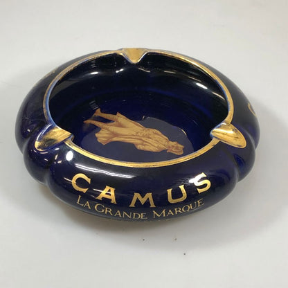 カミュ ナポレオン 灰皿 陶器 ブルー系 CAMUS NAPOREON【AFI21】【中古】