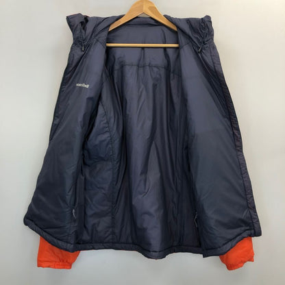 美品◆モンベル サーマラップ パーカ リバーシブル アウター 1101641 サイズXL メンズ オレンジ系 mont-bell 【AFB14】