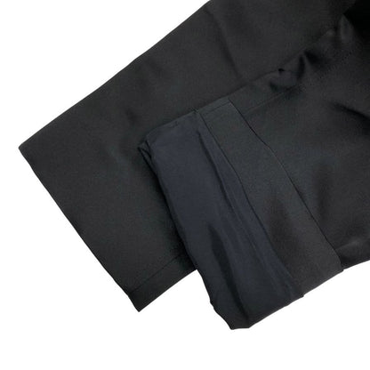 美品◆トム フォード ステンカラー コート シルク100% レディース サイズS ブラック TOM FORD 【AFB7】