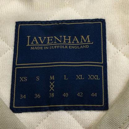 極美品◆ラベンハム キルティングべスト SLJ4038 イギリス製 ホワイト サイズ38・M LAVENHAM 【AFB2】